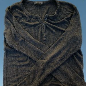 Brandy Melville Long Sleeve Henley Shirt